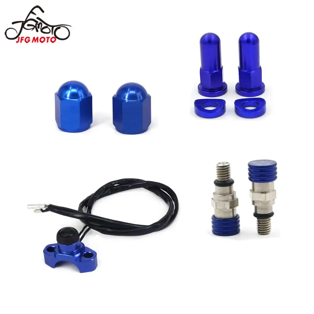 

Для Yamaha YZ YZF WR WF 250 450 мотоцикла CNC сброс клапана блокировочные гайки Болты распорка двигателя Стоп-переключатель клапана крышка