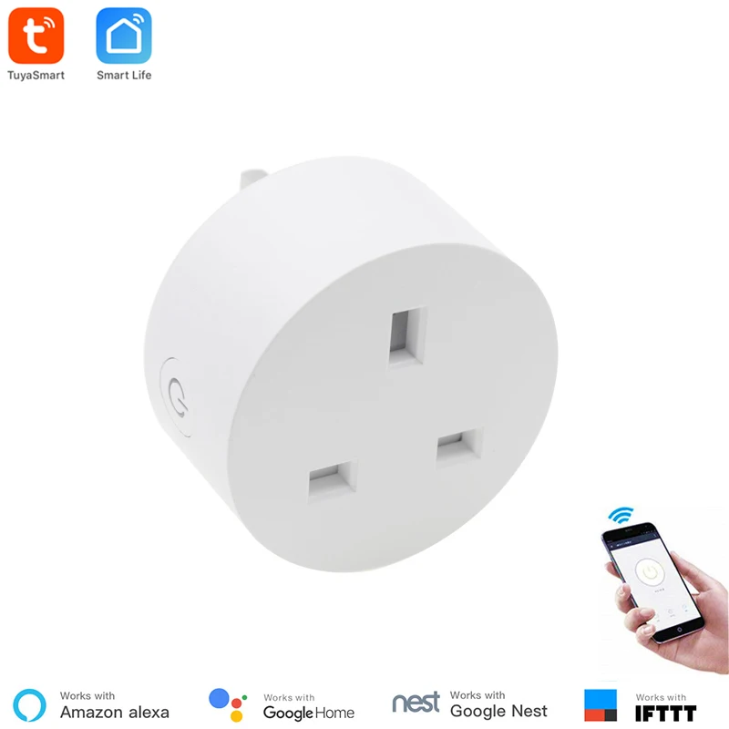 Умная Беспроводная розетка Tuya с Wi Fi и голосовым управлением|Модули для умного