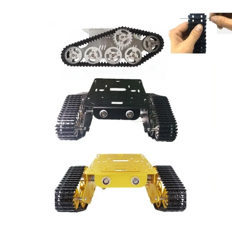 Металлический бак шасси с механическими кнопками коготь RC гусеничные