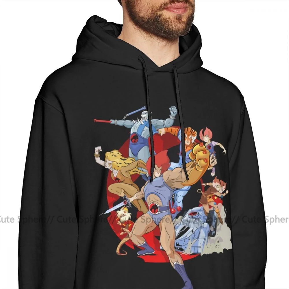 Thundercats Толстовка Толстовки Thundercats Белый Свободный пуловер толстовка с капюшоном с длинными Длина свободный хлопковый комплект для мальчиков осенний шерстяной милые толстовки