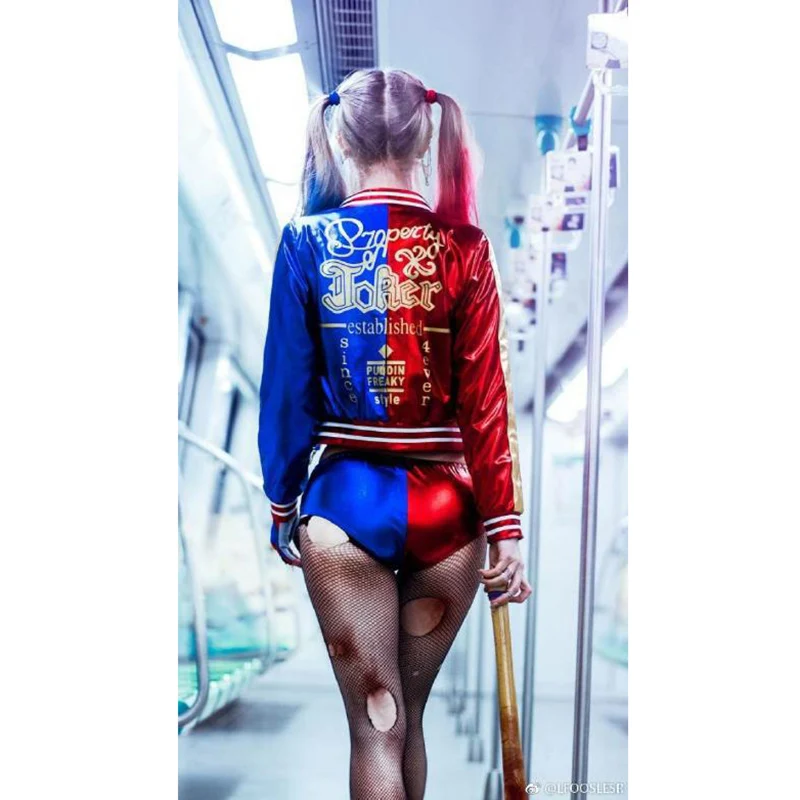 Женские костюмы для косплея Harleen Quinzel футболка Бэтмен Джокер отряд самоубийц