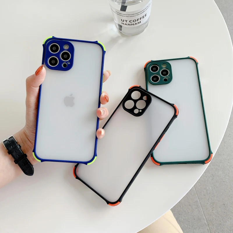 

Matte Transparent Phone Case For OPPO Reno 5 5F 5K F19 Find X3 Neo Lite Pro Plus A94 A93 A55 A15 A15S 5G 4G Shockproof PC Cover