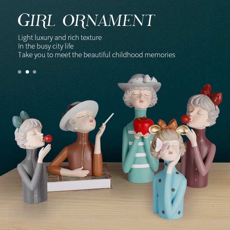 

Европейские пузырьки, современные украшения для девочек, украшения для дома, гостиной, стола, скульптуры, украшения, подарки на свадьбу, ден...