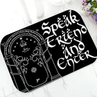 Напольный коврик с надписью Talk Friend and Enter, не скользящий, для ванной, кухни, прихожей, входной двери, Декор для дома, подарок