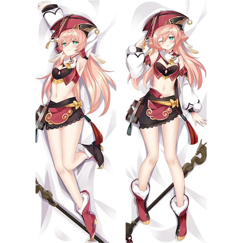 

Наволочка для подушки с изображением девушки-обнимашки из аниме Dakimaura Genshin Impact, Подушка-отаку, двусторонняя наволочка с принтом