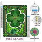 Алмазная 5D картина сделай сам, клевер на удачу, полная вышивка, вышивка крестиком, мозаика, Наборы для творчества, домашний декор, рождественский подарок