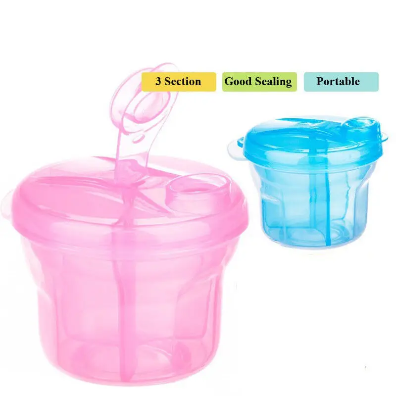 Portable Baby Food Storage Milk Powder Formula Dispenser Food Container Storage Feeding Boxes Milk Powder Dispenser