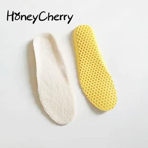 Зимние теплые шерстяные стельки, впитывающие Дышащие стельки для мужской и женской обуви, стельки, стельки для обуви