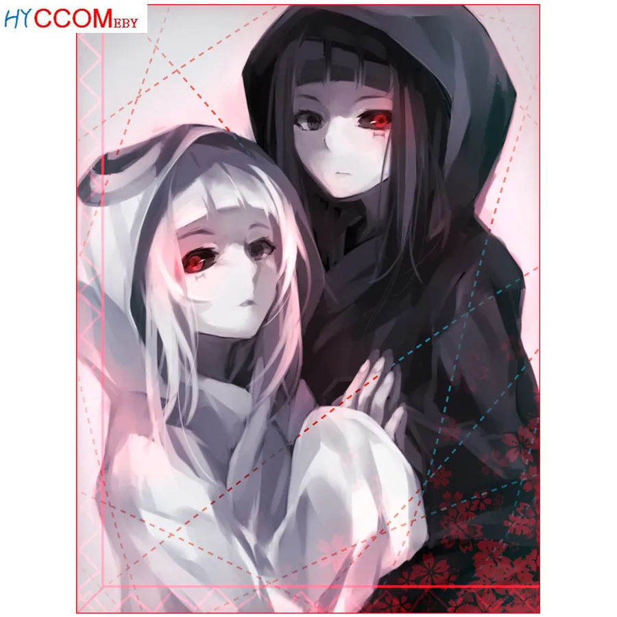 Круглая Алмазная мозаика Мега мультфильм аниме Токийский Гуль 5D DIY картина