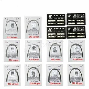 20 упаковок, зубной свод, никель, титан, круглый ULметалл, скобки MBTRoth 3453, ортодонтическое лечение крючком