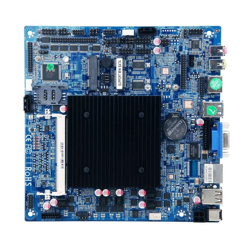 

J1800 Embedded Dual-Core Dual-Thread 2.58GHz DDR3 Thin ITX Dual-Network Port Industrial Control All-In-One Motherboard