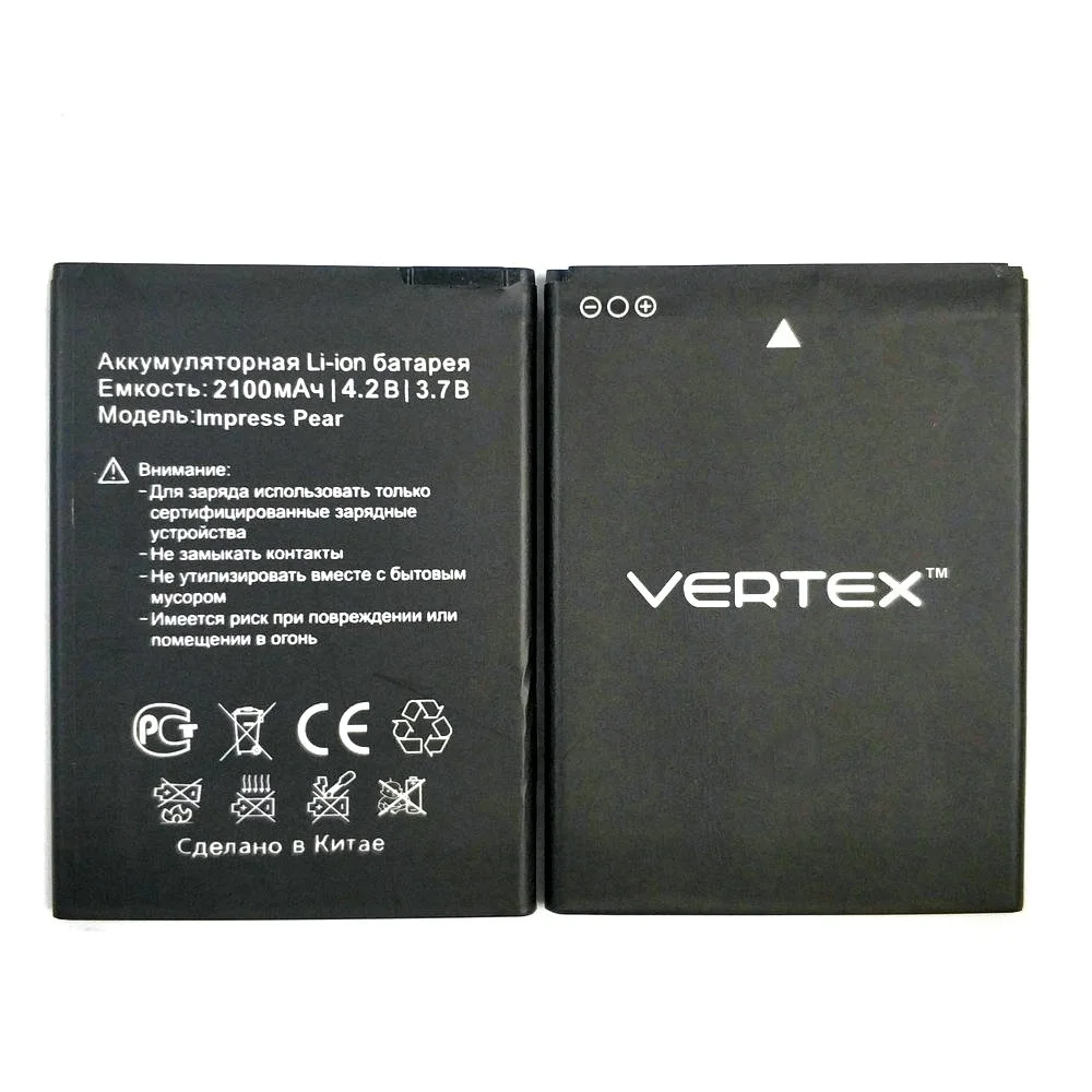 Аккумулятор для телефона Vertex impress Pear 100% Высокое качество | Мобильные телефоны и