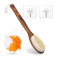 treesmile body brushback brush long handle for showerbath body exfoliating cleaner brushes massage body dry brushing
