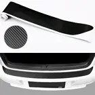 EIDRAN Универсальная высококачественная 3D черная Автомобильная наклейка из углеродного волокна на порог прикрытие потертостей защитная полоса для багажника