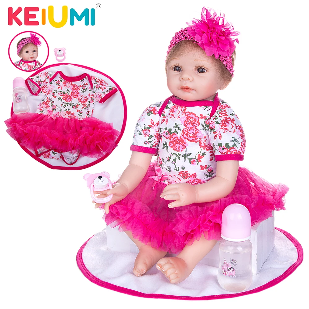 Кукла реборн KEIUMI ручной работы набивная кукла с тканевым корпусом для