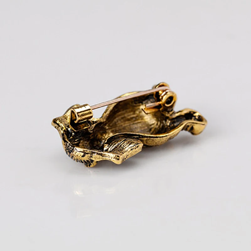 Latest Anti Black Oil Drop Labrador Dog Shape Crystal Brooch Pins For Girls Women Wedding Bridal Jewelry | Украшения и аксессуары