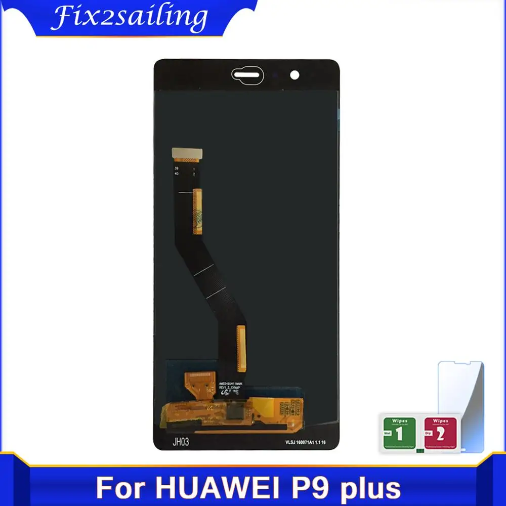 100% протестированные рабочие ЖК-дисплеи для Huawei P9 plus ЖК-дисплей сенсорный экран