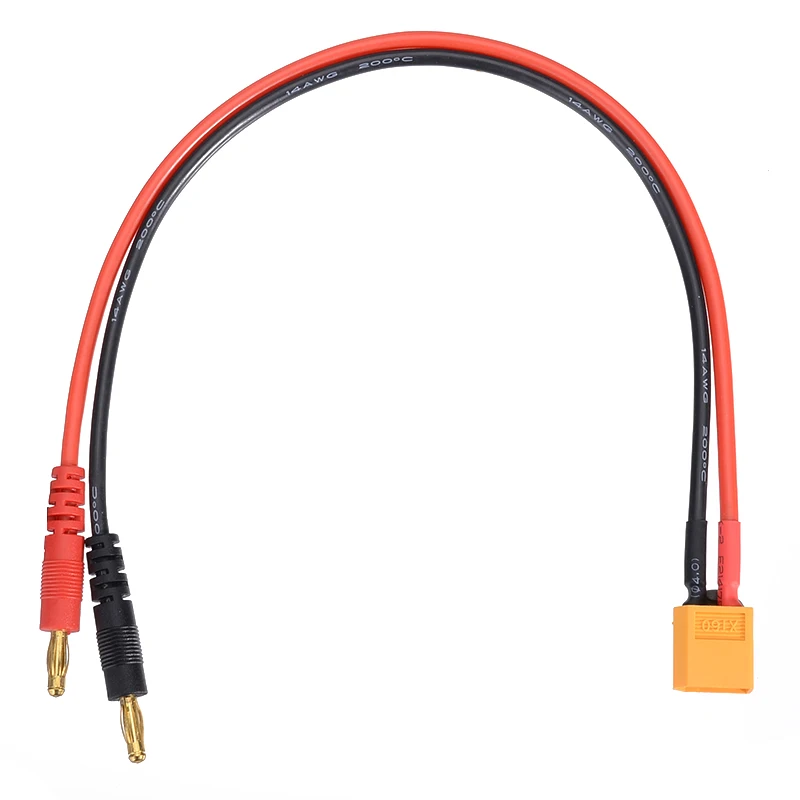 1 шт. XT60 штекер до 4 мм разъемы линия 12AWG/14AWG зарядный кабель 15 см/30 см литиевая батарея баланс зарядки адаптер линия