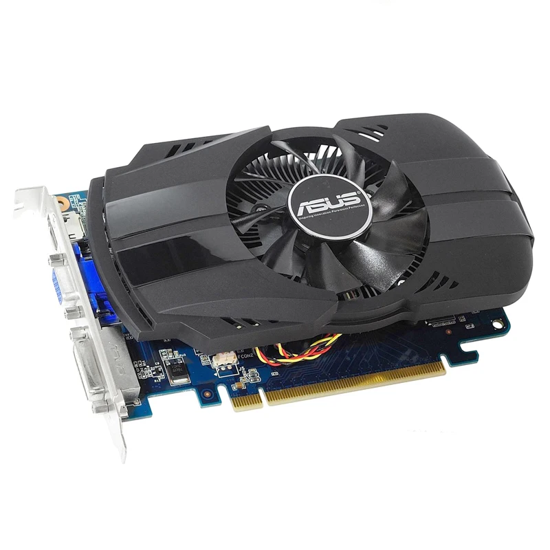 Оригинальная Видеокарта ASUS GTX 650 1 ГБ бит GDDR5 графические карты для nVIDIA Geforce GTX650 Dvi VGA