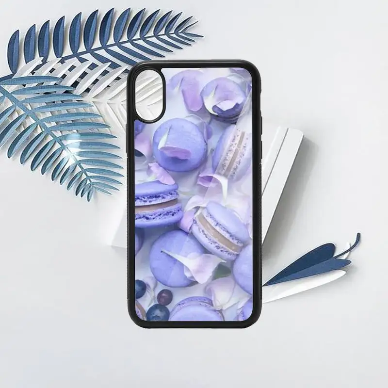 

Dessert ice cream Macaron Food luxury high quality Phone Case funda PC for iPhone 11 12 pro XS MAX 8 7 6 6S Plus X 5S SE 2020 XR