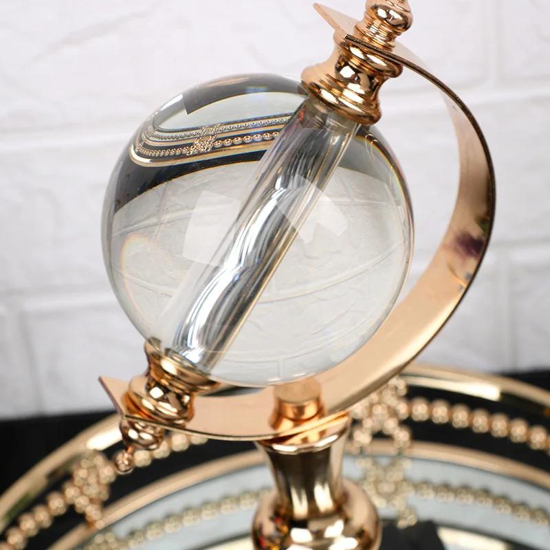 

European-style crystal globes decorated study living room cabinet decoration home office desk business gift home decor modern
