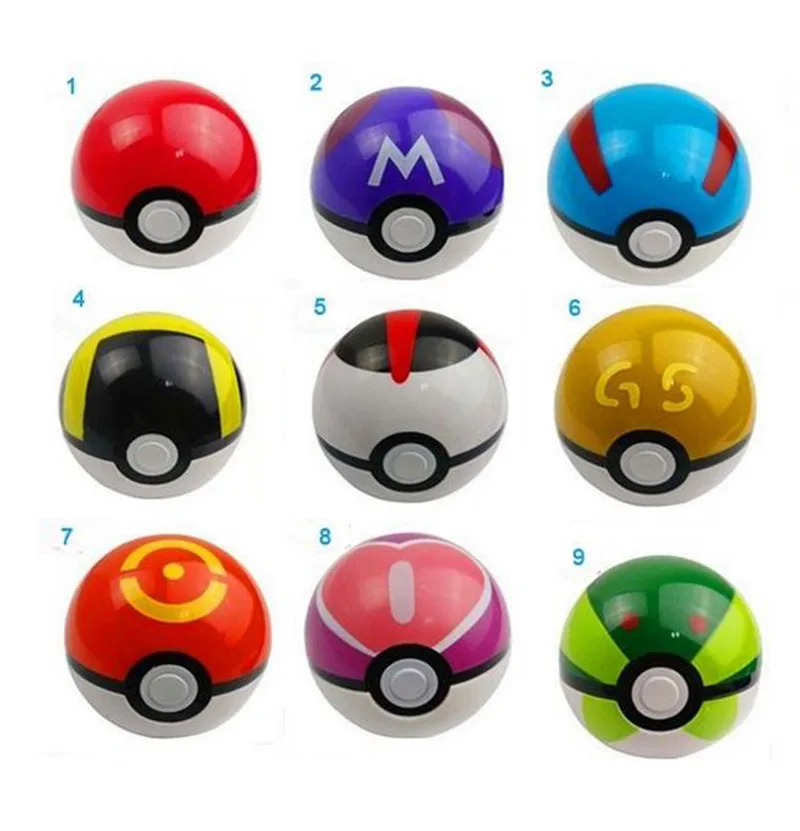 

1PCS Action Anime Figures Balls Pikachu Pokeball Plastic Super Ball Kids Toys Educational Toy Boys and Girls Gift