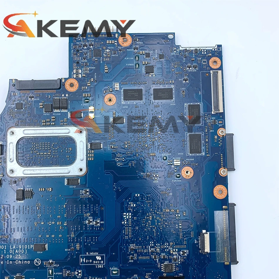 

Original Laptop motherboard For DELL Inspiron 15R 3521 5521 I5-3337 Mainboard CN-0P14T7 0P14T7 VAW01 LA-9101P SR0XL 216-0842009