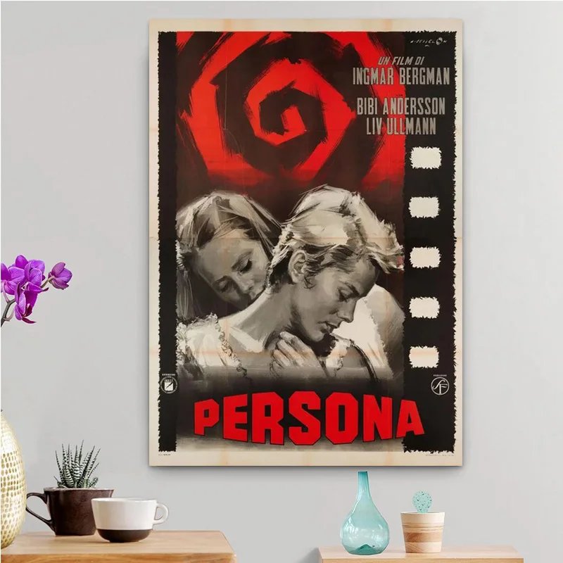 Persona 1966 винтажный Ретро Ingmar Bergman шведский фильм декоративный постер из шведского