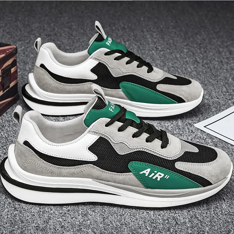 

Autumn New 2021 Men's Shoes Korean Casual Fashion Tide Shoes Men's Flying Weave Breathable Sneakers Student Running Shoes Tenis