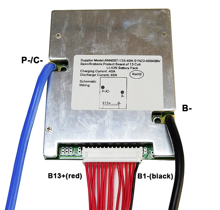 48V BMS 13S используется для 48v 10ah 20ah 30ah 40ah 50ah литий ионный аккумулятор 3 7 v cell 13s PCM / PCB с