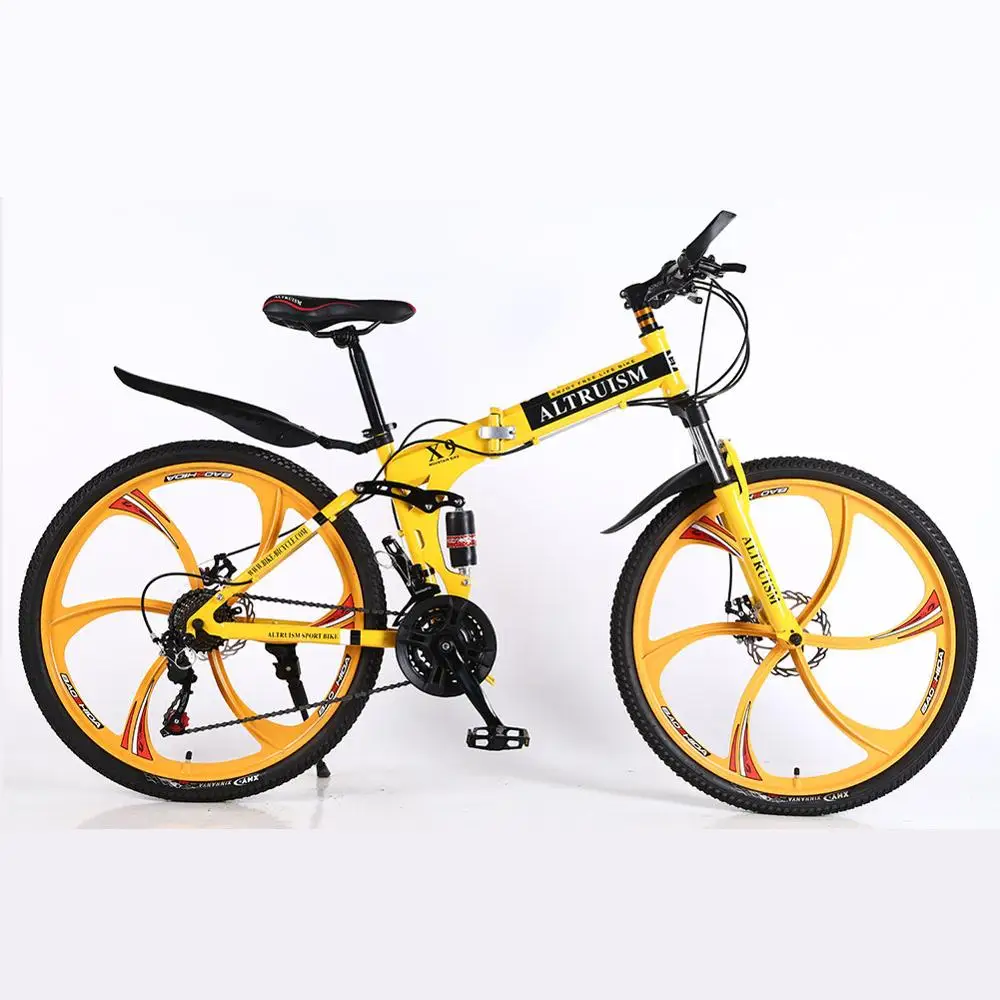 ALTRUISM X9 Bicicletas горный велосипед 21 скоростной велосипед 26 дюймов двухдисковые велосипеды с тормозом - Цвет: YELLOW