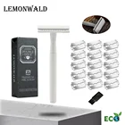 Lemonwald зеленый Environ Для мужчин Капитана Америка Защитный металлический двойной окантовкой бритвы, может быть использован как Для мужчин и Для женщин Для мужчин самый лучший подарок для ваших друзей