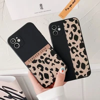 fashion leopard print phone case for samsung galaxy s10 s21 s8 s9 s20 plus s10e note 8 9 10 20 pro soft back cover shell coque