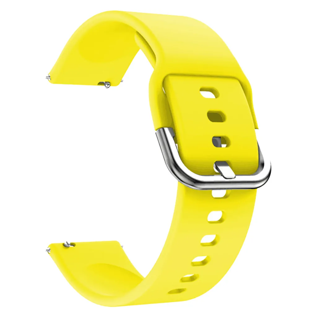 Yellow Мягкий силиконовый ремешок для Huami Amazfit GTS, ремешок для умных часов, сменный ремешок для мужских Т-часов, Женский Мужской спортивный ремешок для часов, браслет 19Sp - Цвет: Yellow