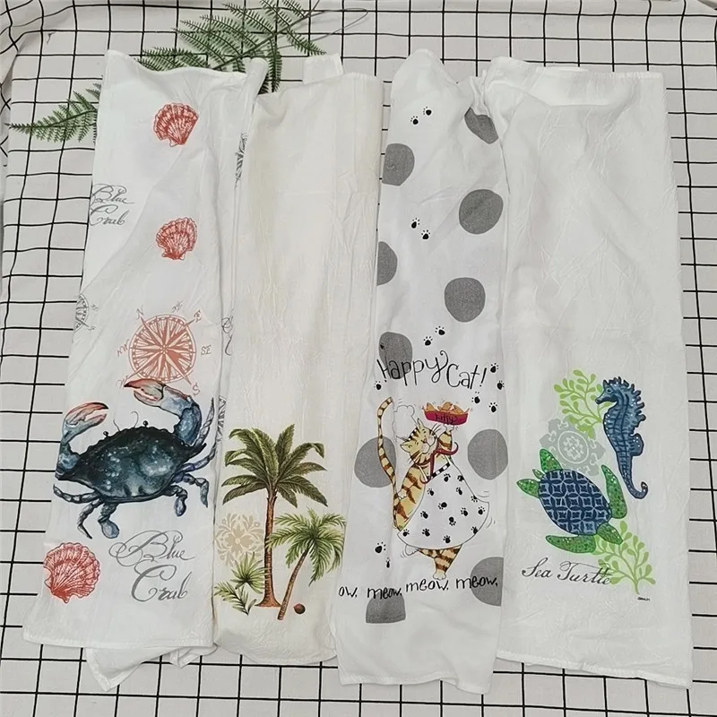

White Washed Cloth Cotton Large Sqaure Bread Baking Cover Absorbent Kitchen Towel Tablecloth Napkin 75x75cm