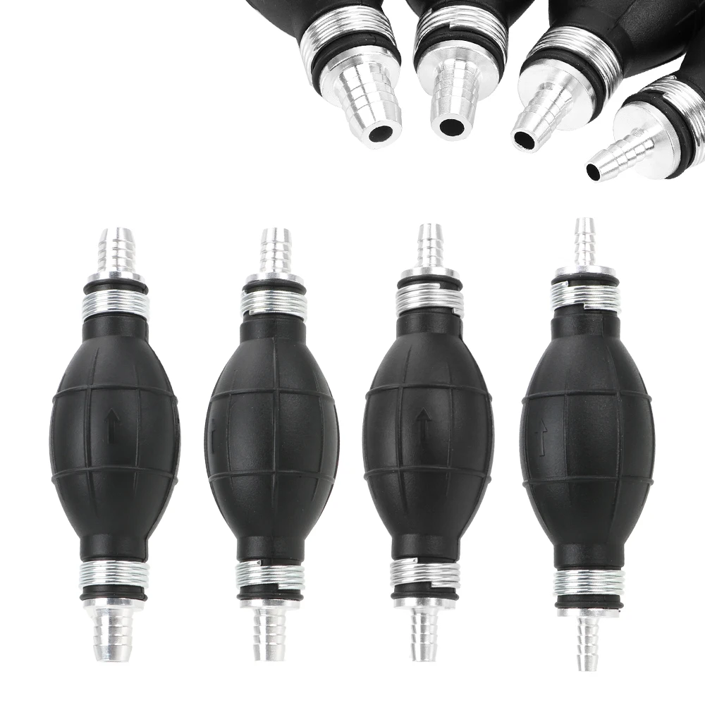 

6mm 8mm 10mm 12mm Fuel Pump Hand Primer ​Bulb Rubber Aluminum Hand Fuel Pump All Fuels Length Used For Car Boat Marine Outboard