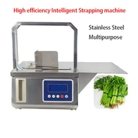small automatic opp tape strapping machine 2016cm high efficiency intelligent supermarket fresh vegetable tying machine