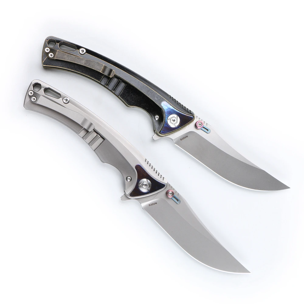 Охотничьи ножи CH EMPEROR S35VN Blade Flipper TC4 с титановой ручкой складной карманный нож для