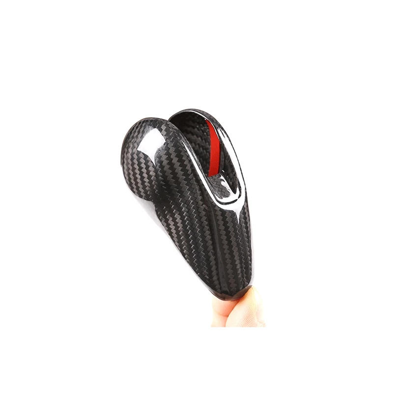 

Carbon Fiber Car Gear Shift Knob Cover Trim for Porsche-Cayenne MACAN 718 911 2014-2020 Auto Gear Shift Knob Cover Cap