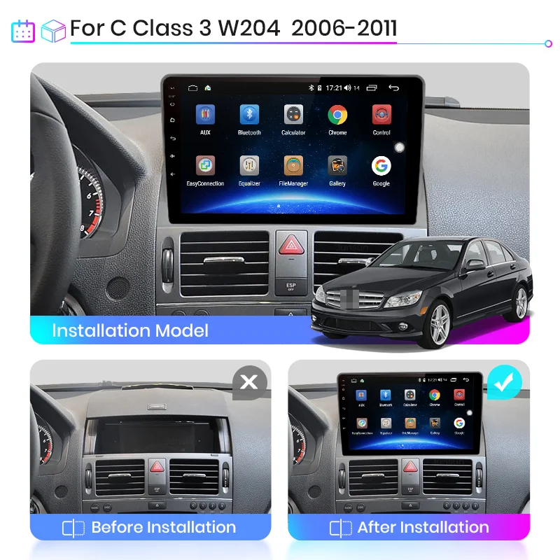 Junsun V1 2G + 32G Android 10 0 DSP автомобильный Радио мультимедийный видео плеер для Mercedes Benz C