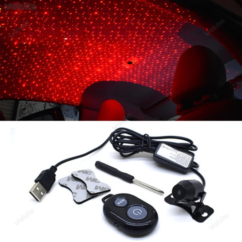 Автомобильный потолочный светильник со звездами подлокотник звездная