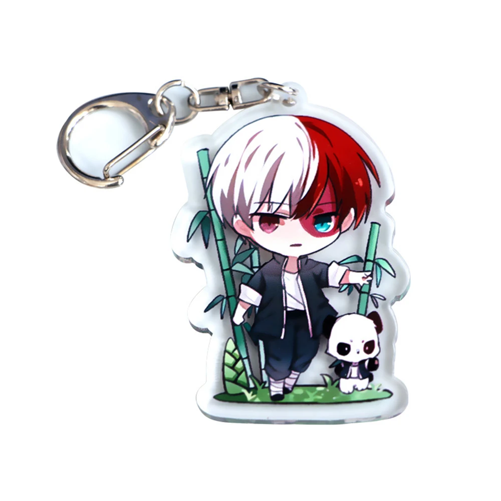 Boku No Hero моя геройская Академия Bakugou Katsuki Todoroki Shoto акриловая подвеска панды брелок