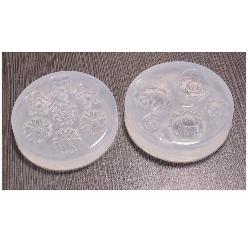

DIY Resin Crystal Epoxy Mold Flowers Silicone Casting Molds Jewelry Making Tool