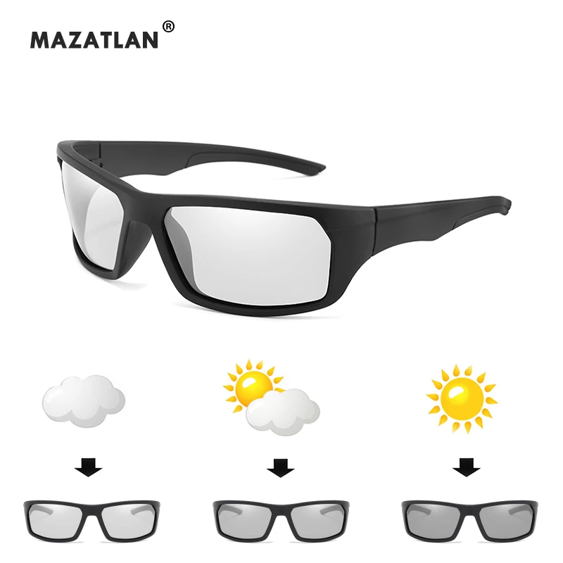 Фотохромные поляризационные солнцезащитные очки мужские для альпинизма рыбалки