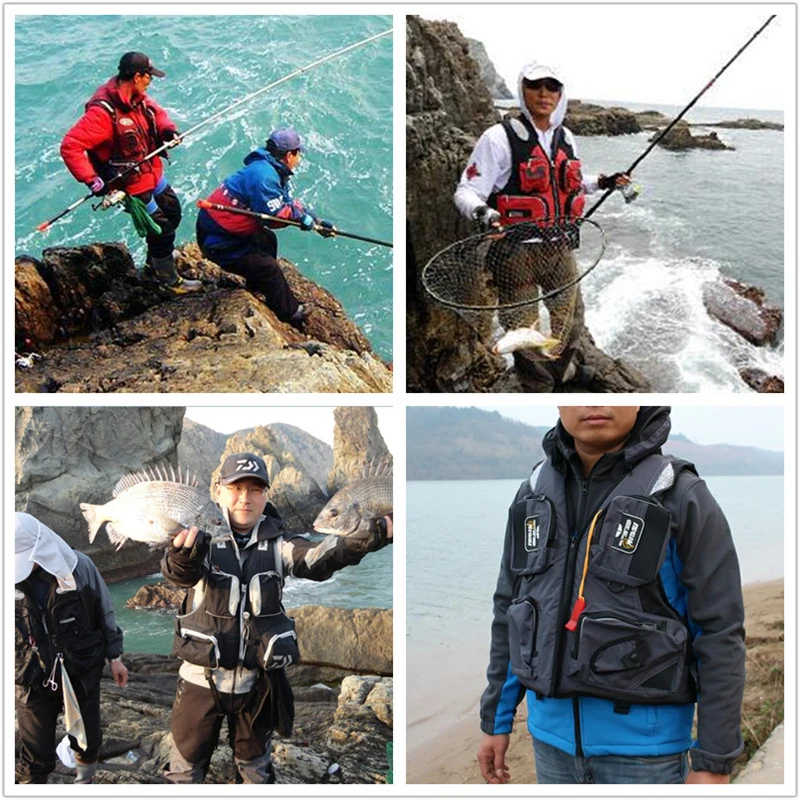 Рыболовная куртка спасательный жилет для плавания рыбалки на скалах лодок