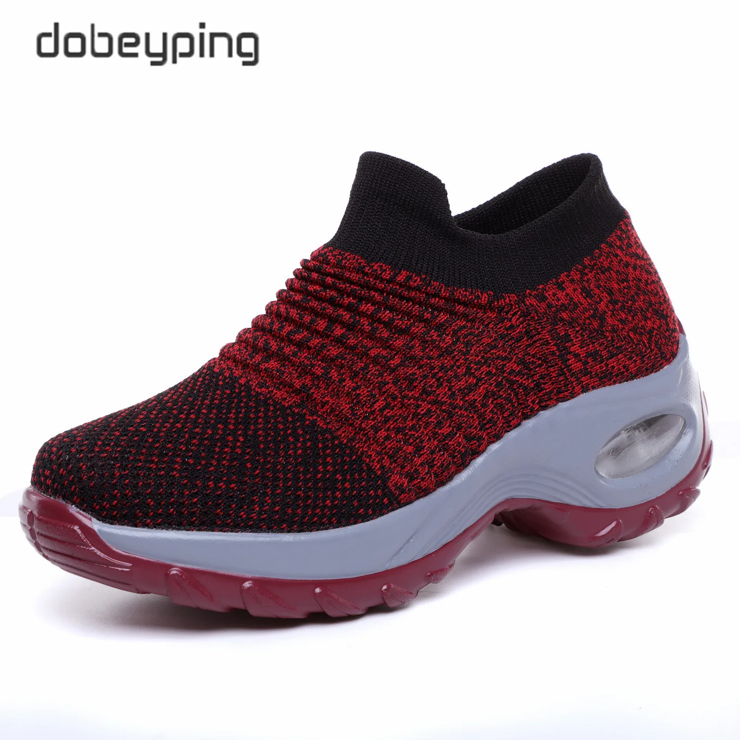 Spring Autumn Casual Slip On Women‘s Shoes Flat Platform Female Sock Sneakers New Comfortable Soft Sport Ladies Mesh Loafers