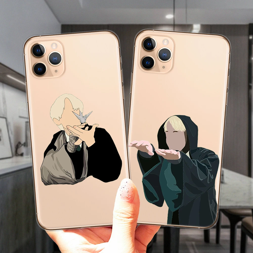 Мультяшный милый силиконовый чехол Draco Malfoy для телефона iPhone 11 12 Pro XS Max X XR 6 6S 7 8 Plus 5