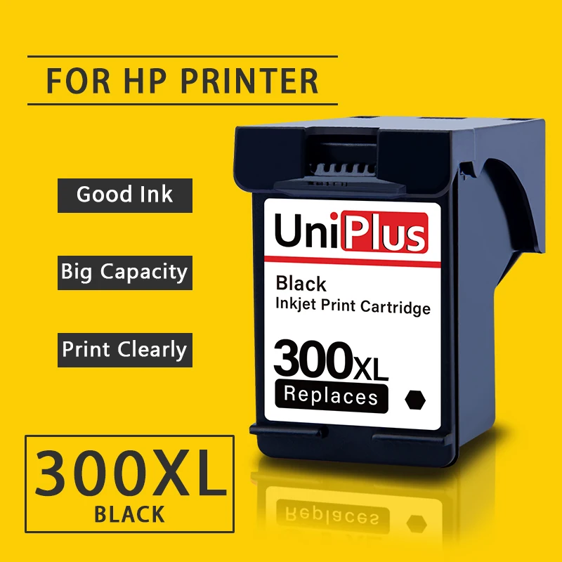 UniPlus 300 XL Черный чернильный картридж Замена для HP 300XL hp D5545 D5560 D5563 D5568 F2400 F2410 F2418 F2420