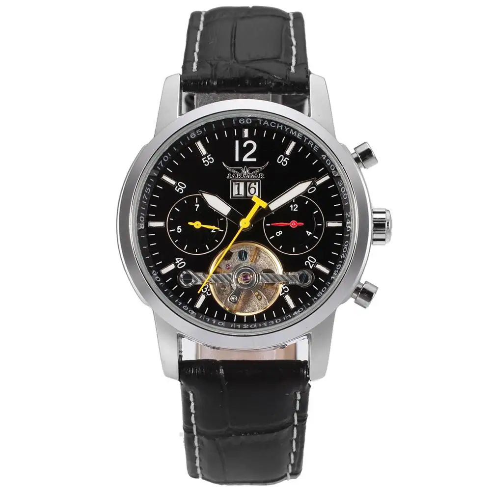 Часы JARAGAR Мужские механические классические модные брендовые Роскошные наручные