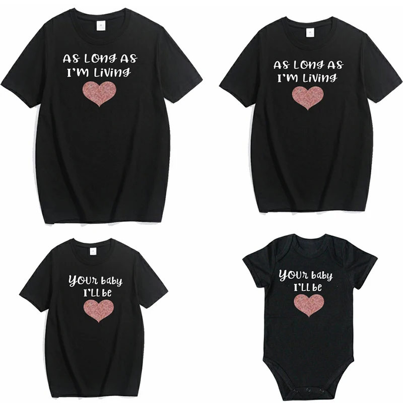 

2020 Family Matching Clothes Tshirt Mother Daughter Baby Boy Kid Girls Father Son Short Sleeve Valentine Top Love Me T-shirt Top